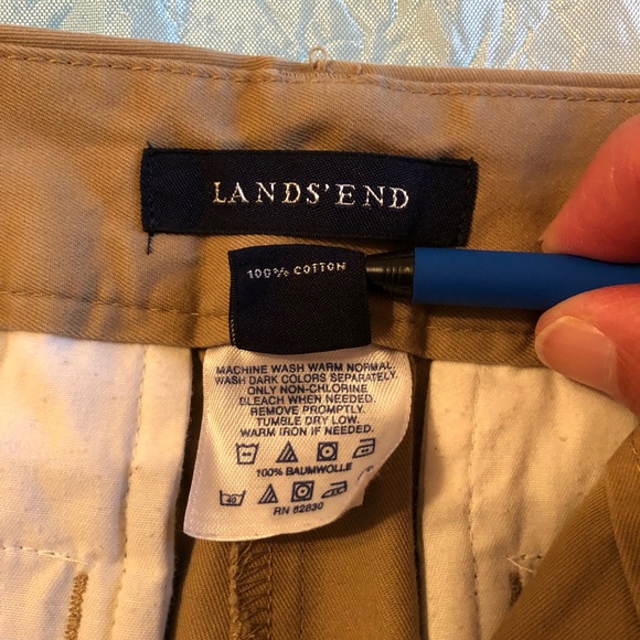 Lands’ End chino shorts, khaki color, size 10P - Picture 6 of 6